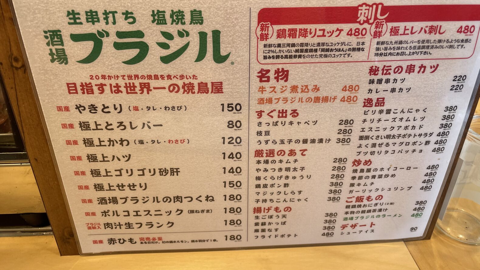 お酒も焼鳥も激安 酒場ブラジル 名古屋駅 おいでよ名古屋の食べ歩きログ