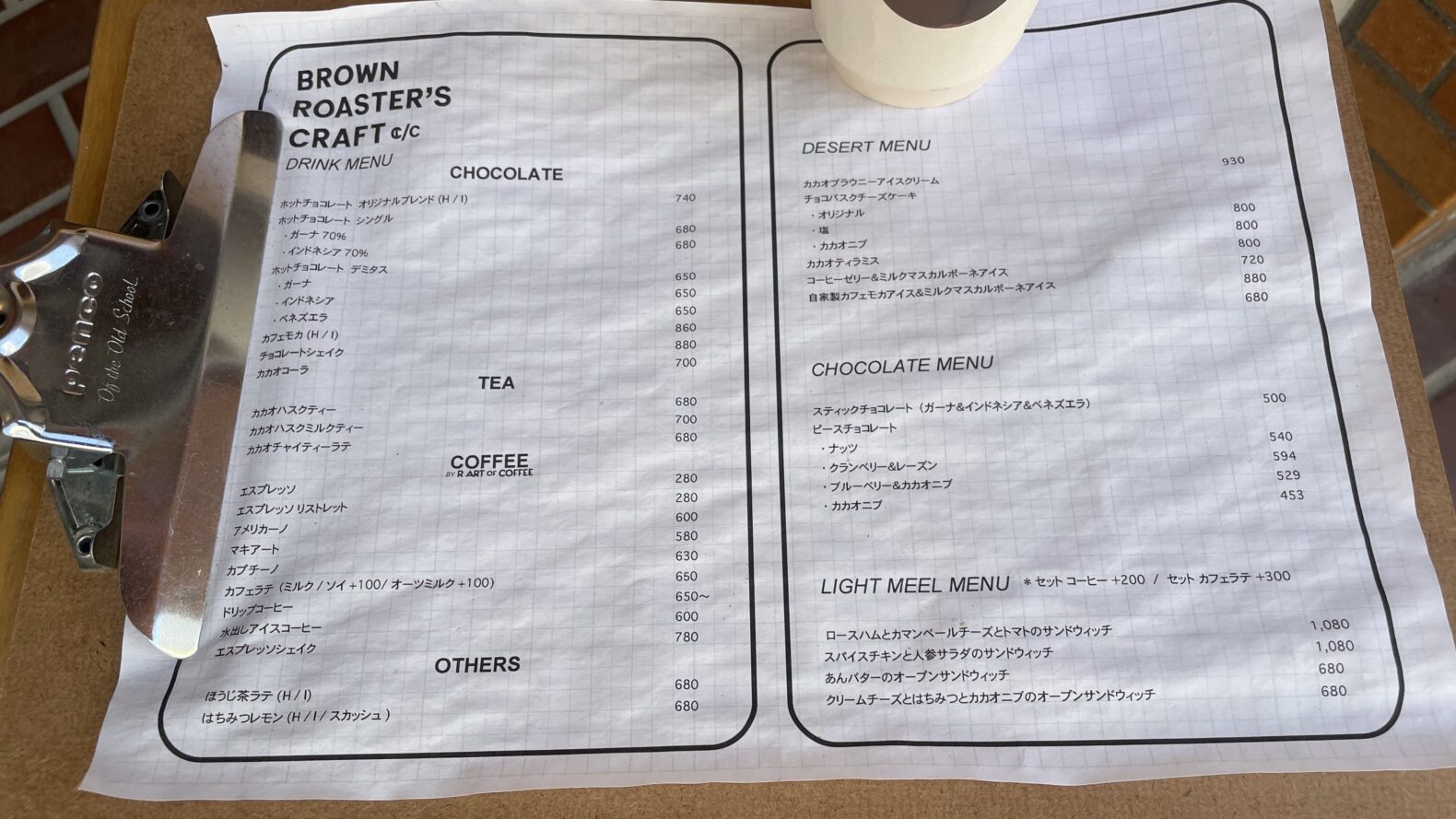 R ART OF COFFEE千代田チョコレートカフェ